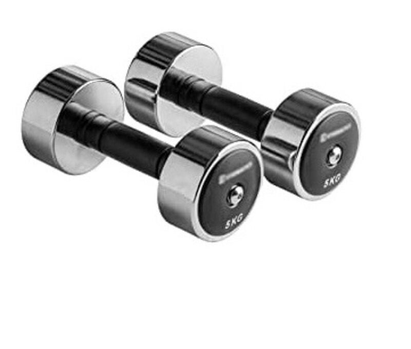 

TA Sport Liuq Universal Dumbbell Set, 2 x 5KG, Chrome