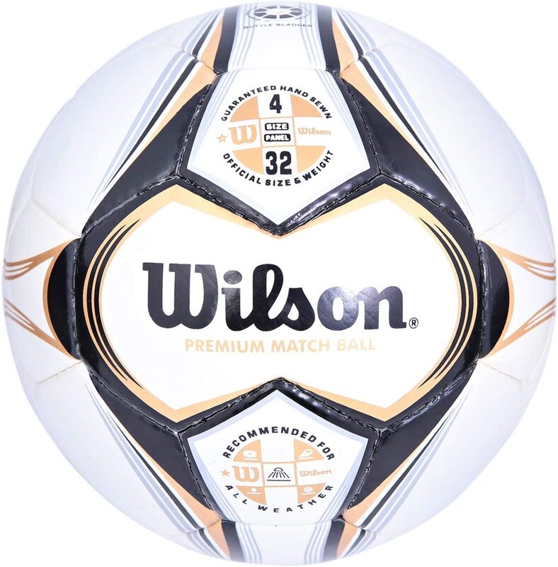 Wilson Size-4/32 Premium Match Soccer Ball, 15020133 , Multicolour