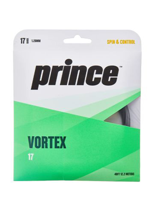 Prince Vortex 17 Tennis String, Black