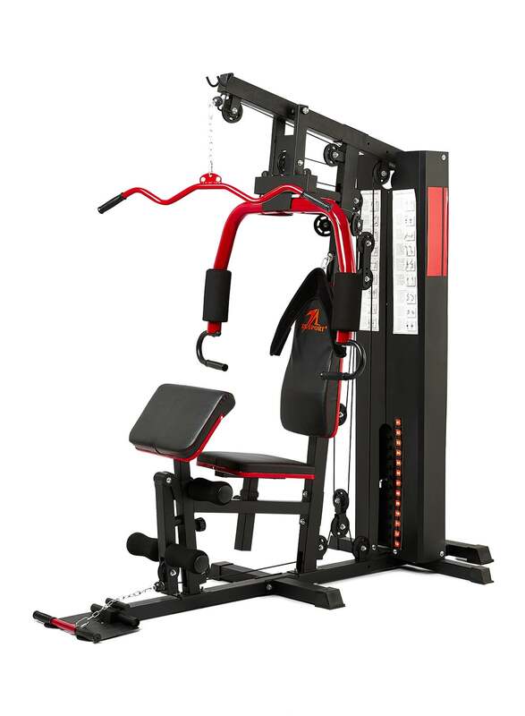 TA Sports One Station Home Gym, XL2, Black/Red