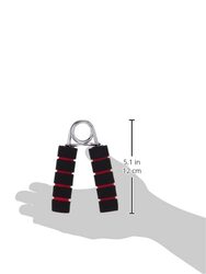 York Fitness Hand Grips, 2 Pieces, Black/Red