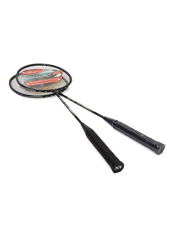 

Joerex Adult String Badminton Racket Set, 2 Piece, Black