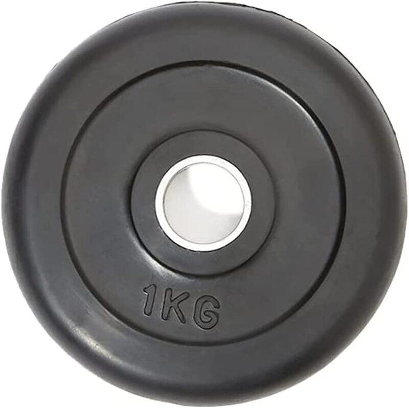 

TA Sports Rubber Weight Plate, 1KG, 54050410, Black