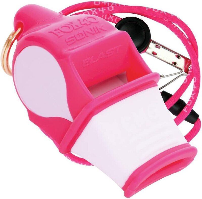 

Fox 40 Sonik Blast Cmg Safety Whistle, Pink/White