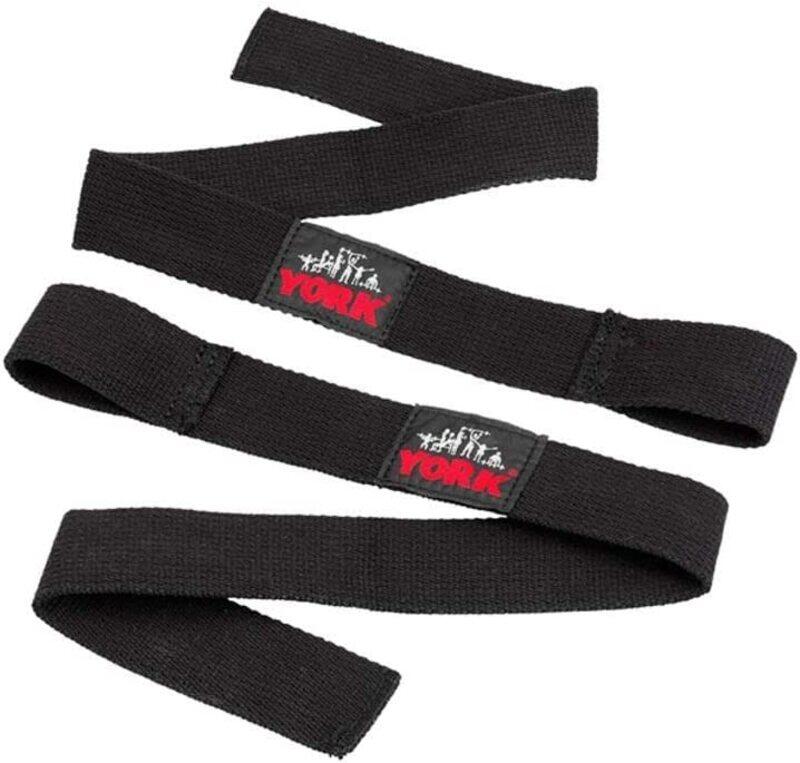 

York Fitness Lifting Straps, 2 Piece, 20080099, Black