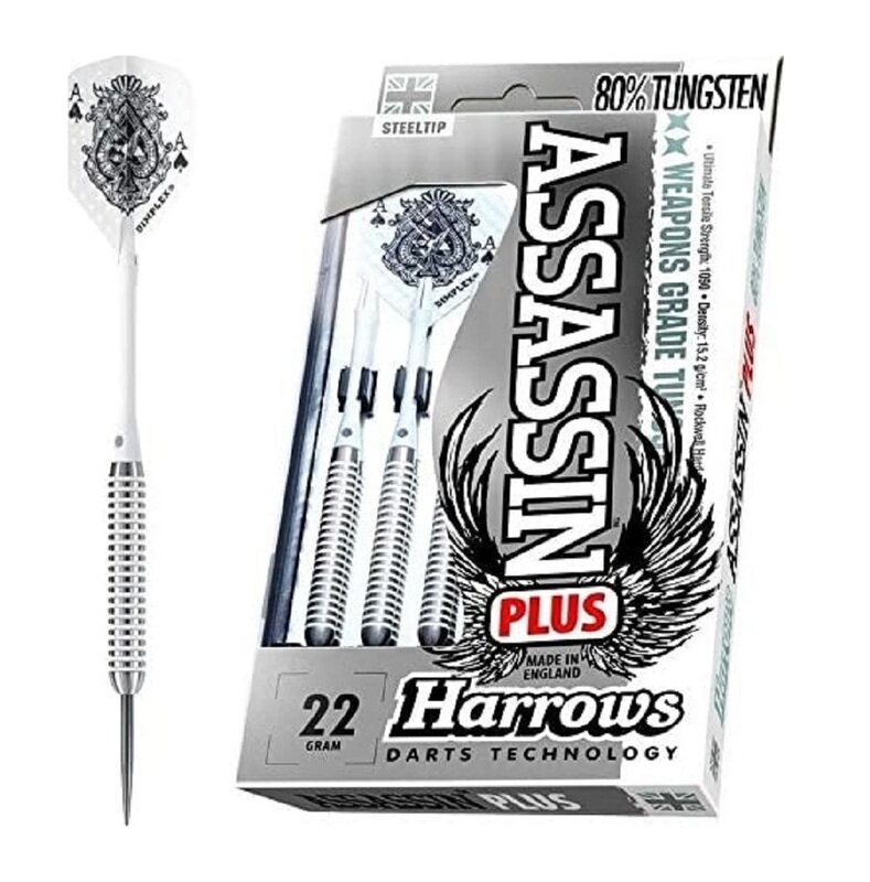 

Harrows Assassin Plus Steel Darts 24 gm, Multicolour