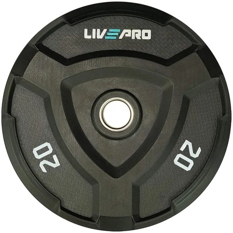 

Live Up Lp8022 Rubber Bumper Plate, 20Kg, Black