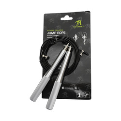 TA Sport Exercise Jump Rope, 320cm, 41010144, Black/Silver