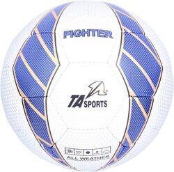 TA Sport Worldcup Fighter Football, Size 5, Blue/White