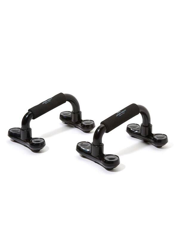 

Joerex Home Gym Push Up Stand Set, 2 Piece, 14140012, Black