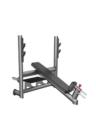 Gym80 CN004009 Incline Bench, 84Kg, 13010312, Black/Grey