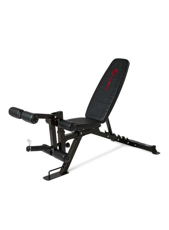 

Marcy Fitness Deluxe Utility Weight Bench, SB 350, Black