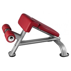BH Fitness L840 Roman Chair, Red/Silver