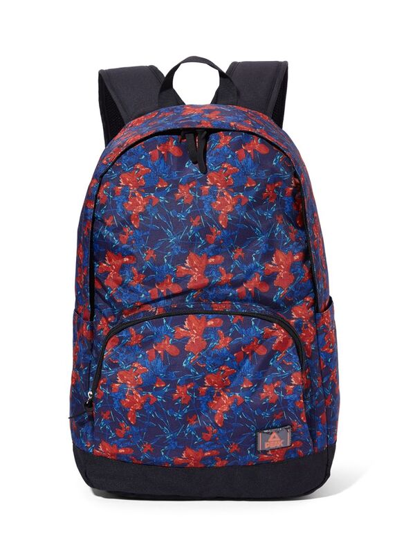 Peak Graphic Printed Backpack Bag Unisex, B162120, Multicolour