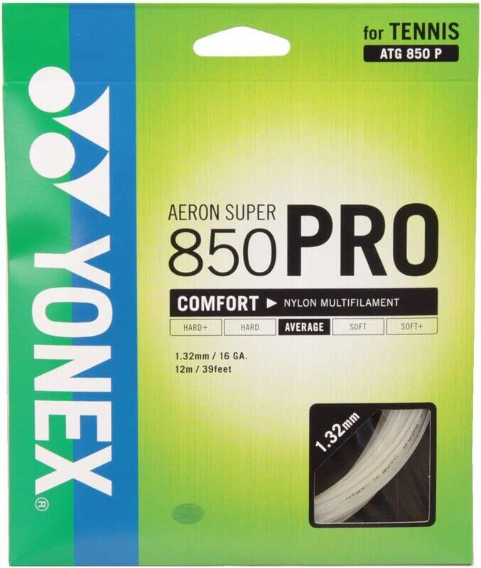 

Yonex ATG850P Tennis String, 12 Meter, White