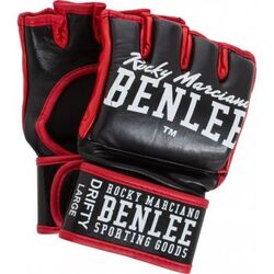 Benlee Large 14-oz MMA Drifty Leather Boxing Gloves, Black