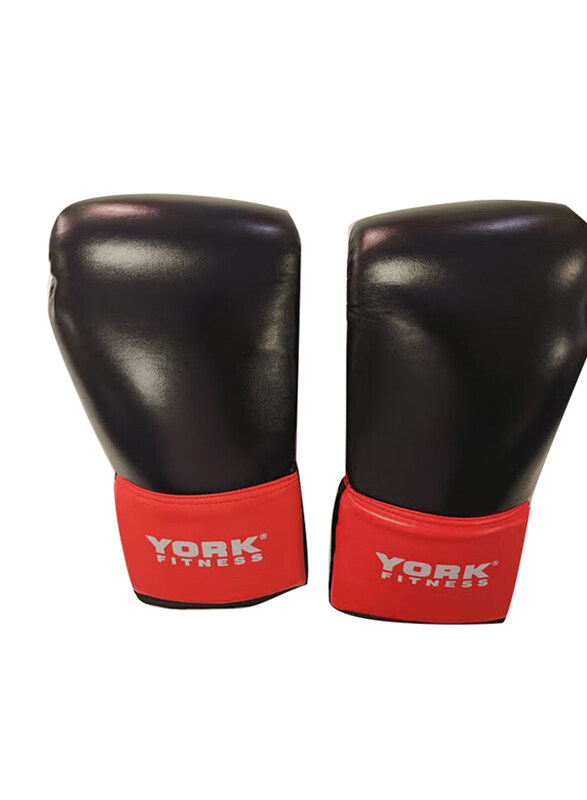 

York Fitness 12-oz Boxing Gloves, BQ2430, Red/Black