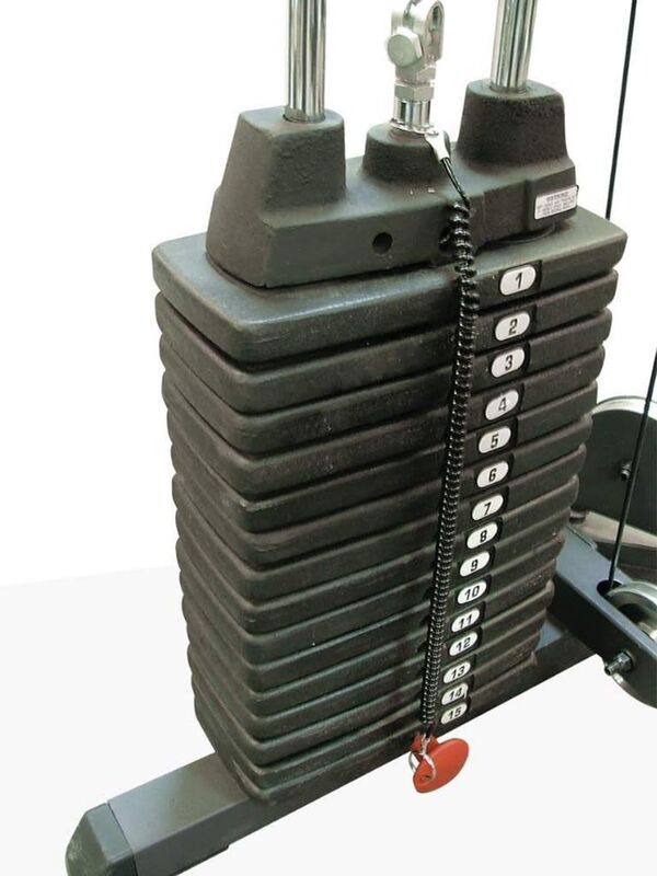 Body Solid SP300 Regular Weight Stack, 300 Lbs, Black/Silver