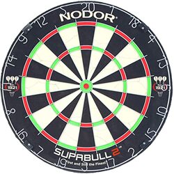 Nodor Supabull II Bristle Dartboard, 46cm, Multicolour