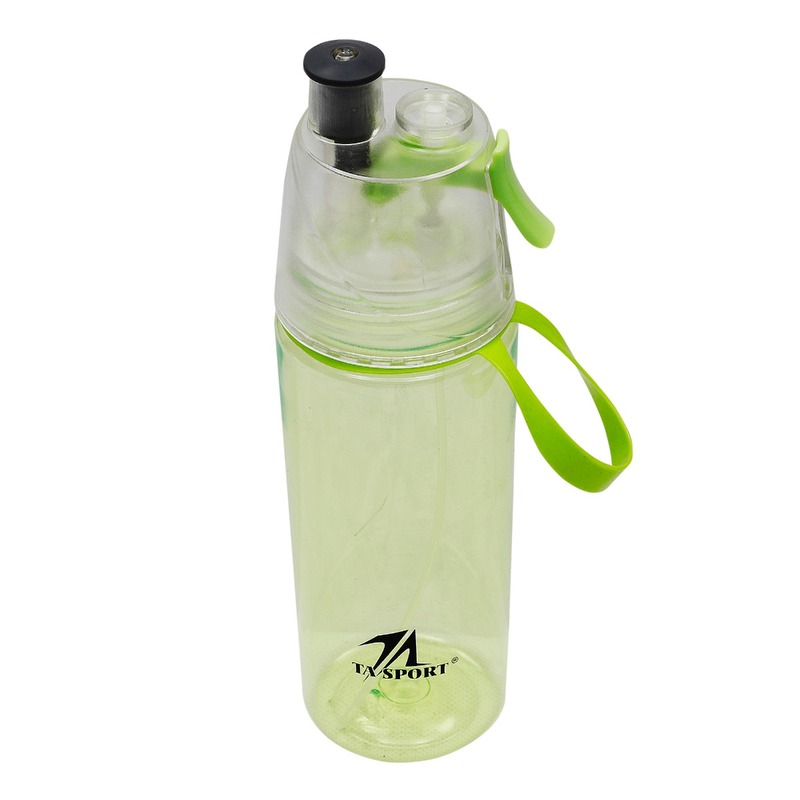 TA Sport 550ml Sipper Water Bottle, 7030091, Green/Clear