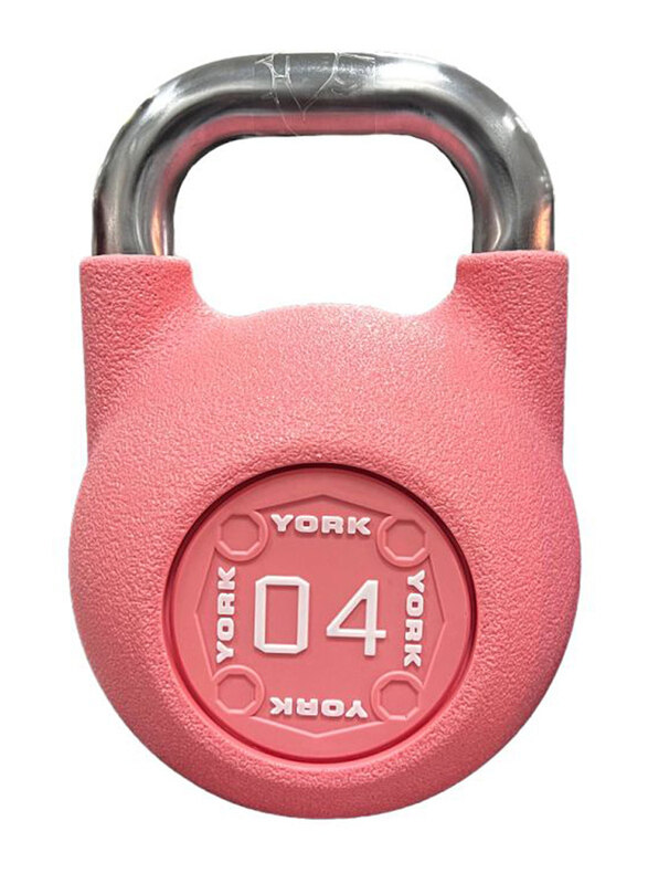 

York Pu Competition Kettlebell, DB2182, 4Kg, Pink