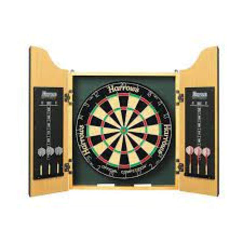 

Harrows 2-Piece Pros Choice Dart Board Combo Set, JE14D/EA404, Multicolour