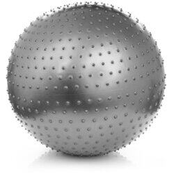 TA Sports Gym Ball with Massage and Foot Pump, 65cm, Ls-262-65, Grey