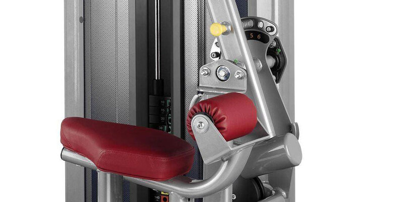 BH Fitness Abdominal/Lower Back Machine, 104cm, 13070812, Red/Silver