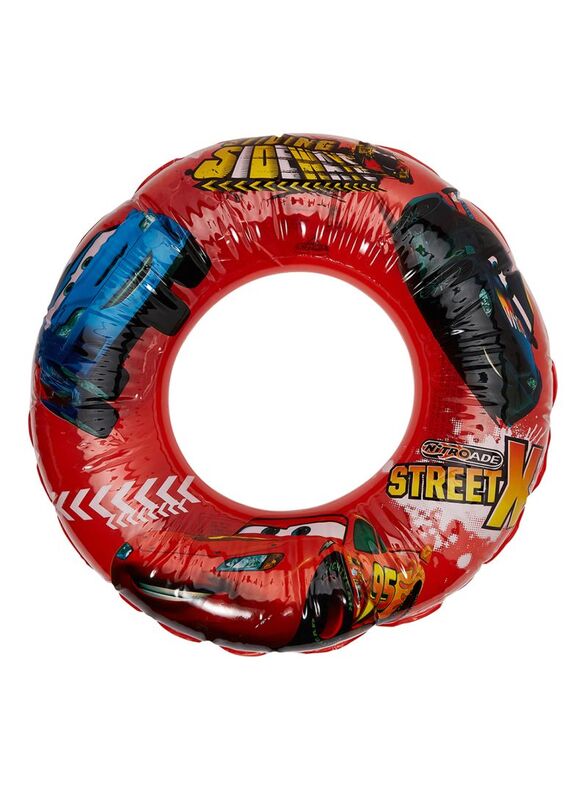 Mesuca Joerex Cars Printed Swimming Ring, 70cm, Red