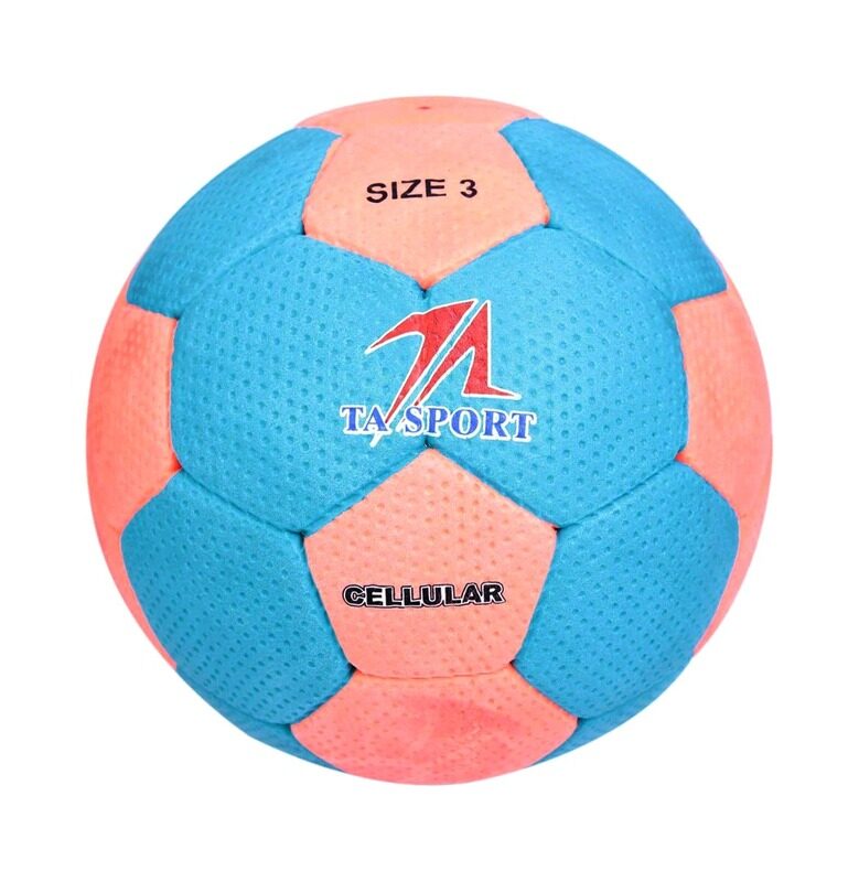 

TA Sport Size-3 Cellular Rubber Handball, Blue/Pink