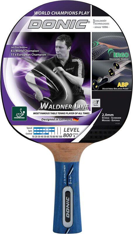 

Donic Waldner 800 Table Tennis Racket, Multicolour