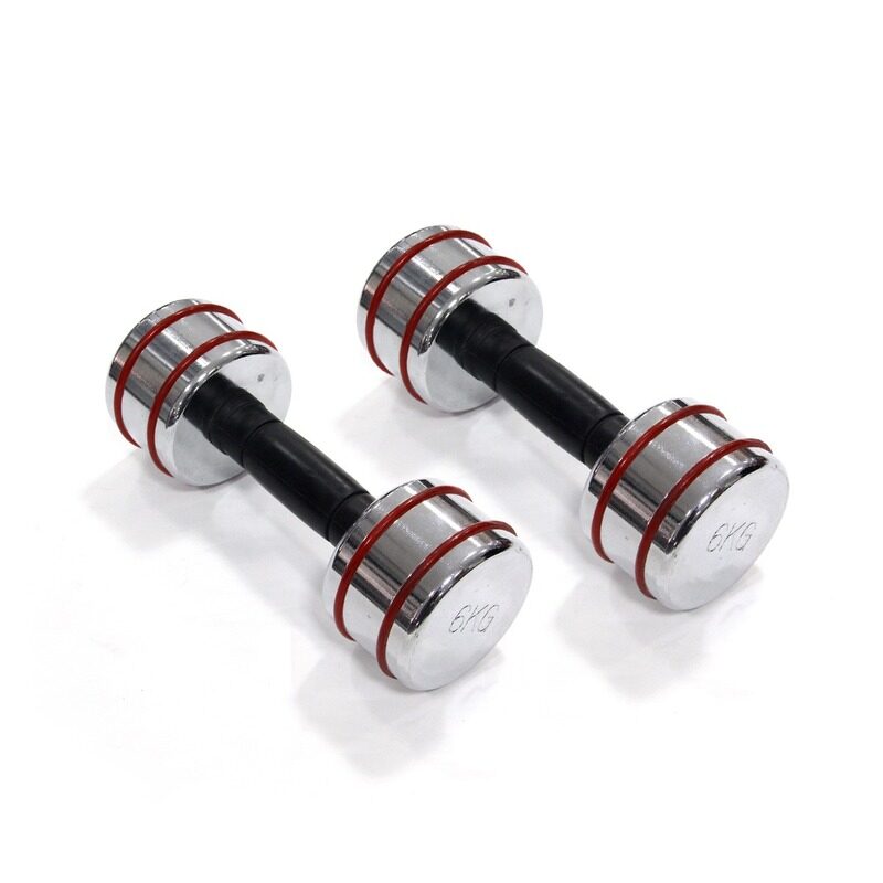 

TA Sport Steel Dumbbell, 6KG, Ir92021, Silver/Black