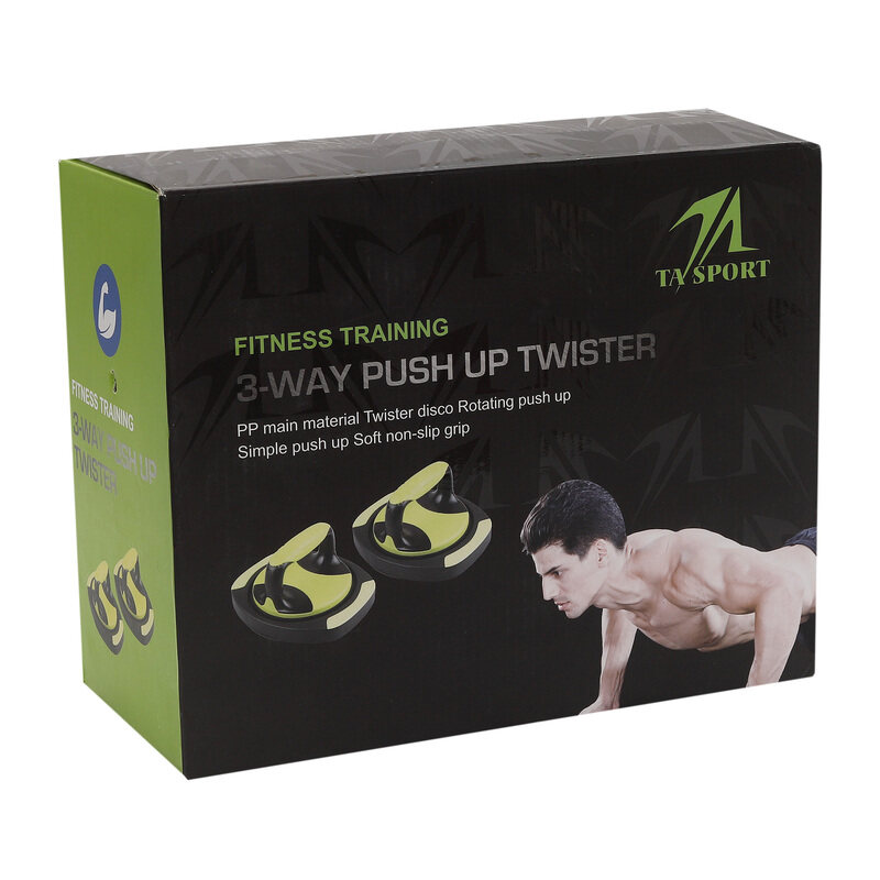

TA Sports 3 Way Push Up Twister with Base, 2 Pieces, Multicolour