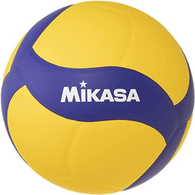 

Mikasa Leather Volleyball, V330W, Blue/Yellow