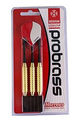 Harrows Steel tip Pro Brass Darts, Medium, Multicolour