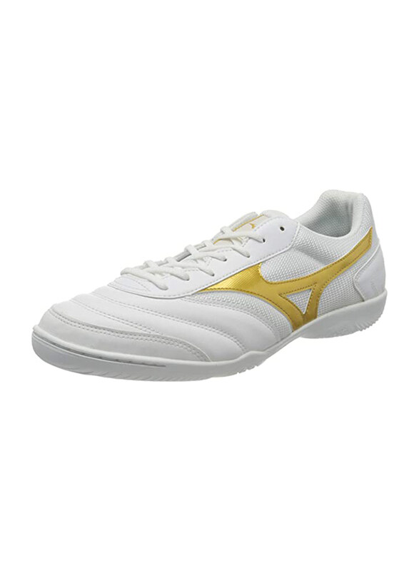 

Mizuno Sala Club In Football Unisex Casual Shoes, 8 UK, White/Gold