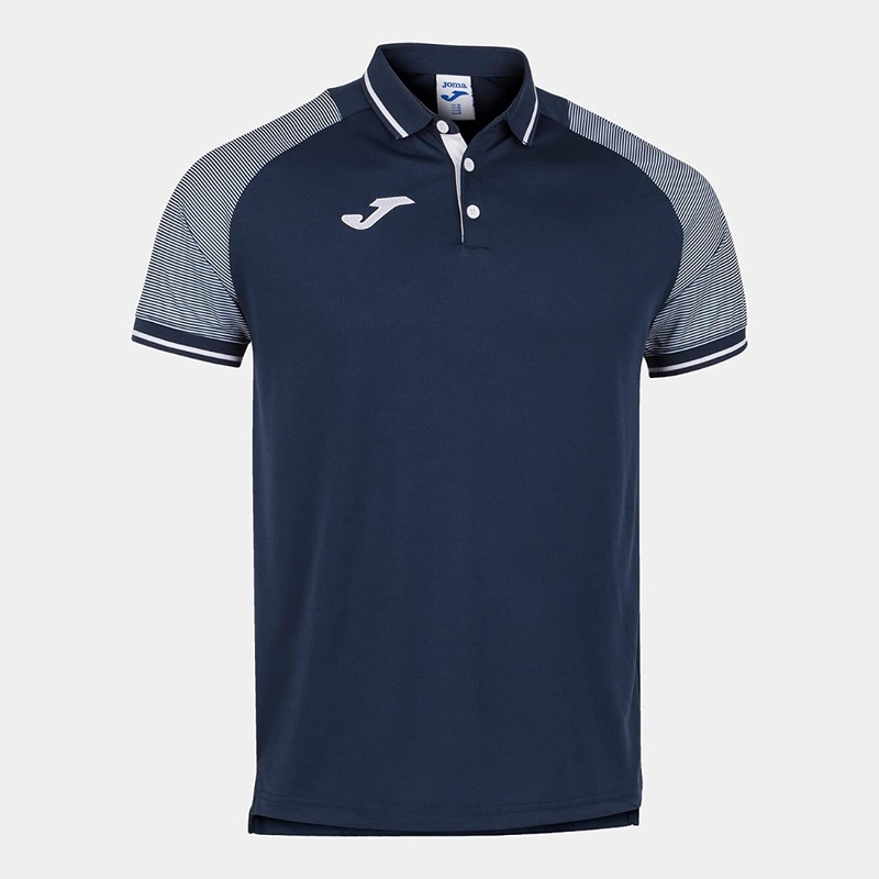 Joma Polo Shirt for Men, M, Navy Blue/White