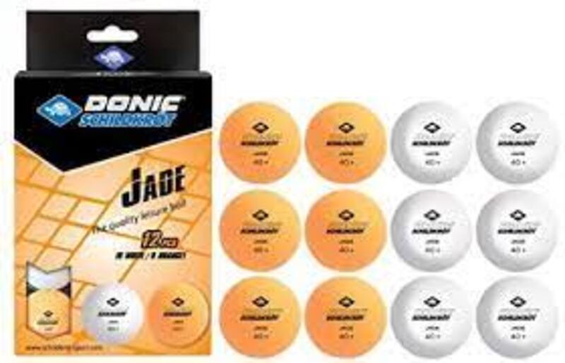 Donic Table Tennis Ball, 6 Pieces, Orange/White