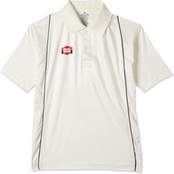 Sareen Sports Polyester Cricket Polo T-Shirt for Men, M, White