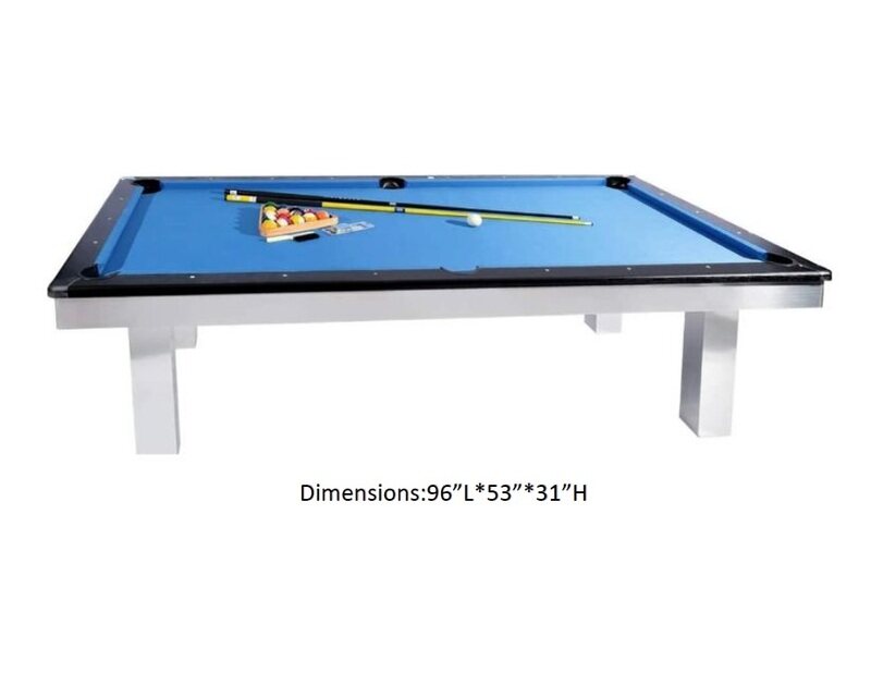 

Milano 8-Feet Billiards Table, Blue/White