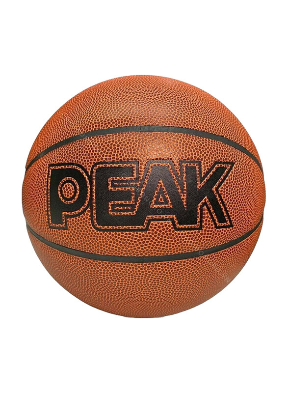 

Peak Size-7 PU Basketball, Q1224010, Brown