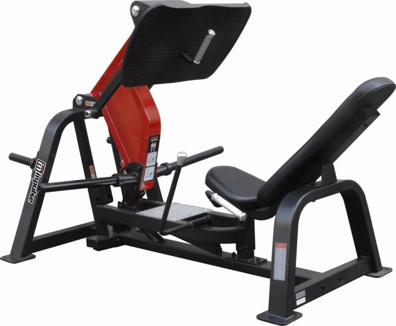 Impulse Fitness Leg Press Set, 195.5Kg, 13070564, Red/Silver/Black