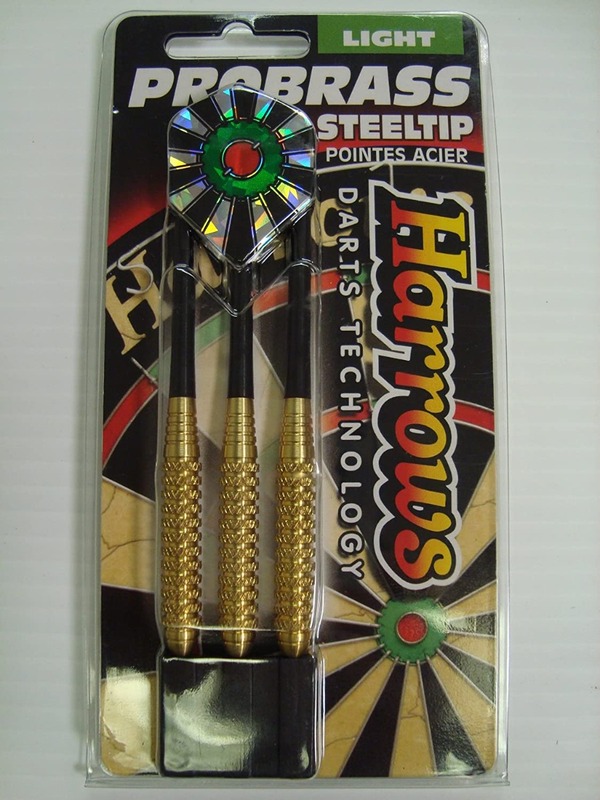 Harrows Steel Tip Pro Brass Darts Set, Multicolour, 3 Pieces