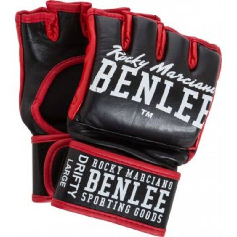 

Benlee Medium 14-oz MMA Drifty Leather Boxing Gloves, Black