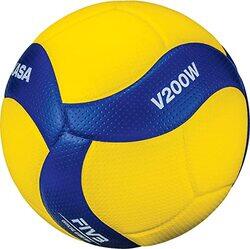 Mikasa Volleyball, V200W, Blue/Yellow