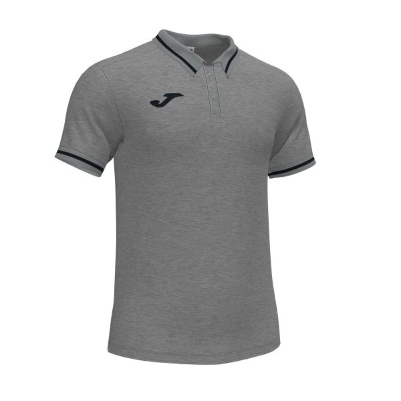 Joma Polo Shirt for Men, L, Melange Grey