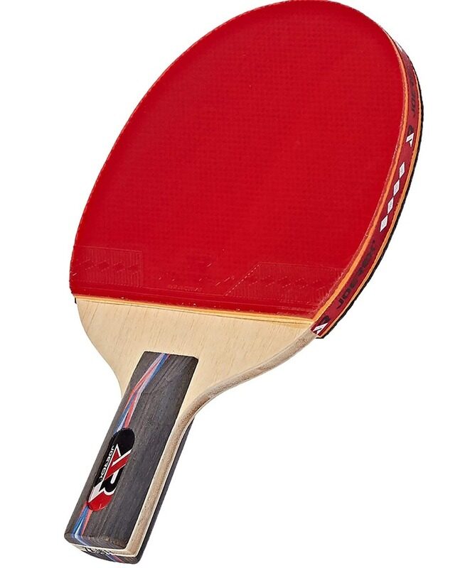 

Joerex J611 Six Star Short Handle Table Tennis Racket, Multicolour