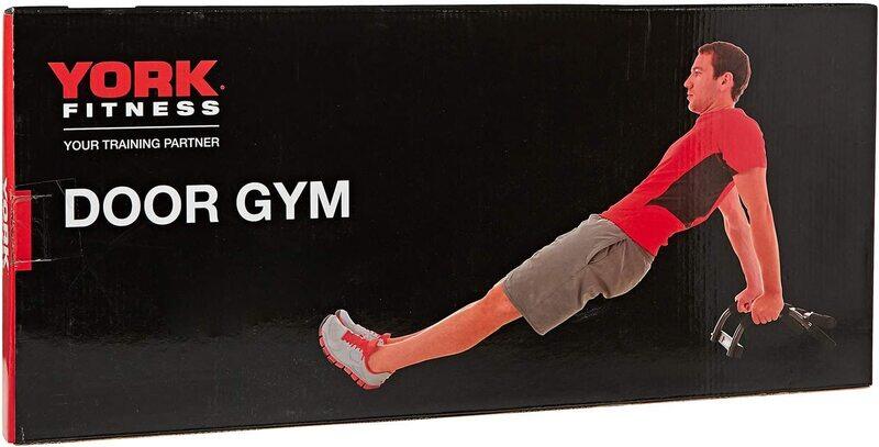 

York Fitness Door Gym Workout Bar, Black