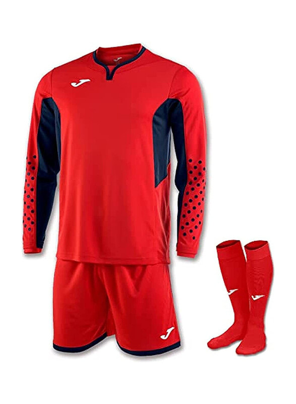 

Joma Zamora III Long Sleeve Goal Keeper T-Shirt Set for Men, Large, Red