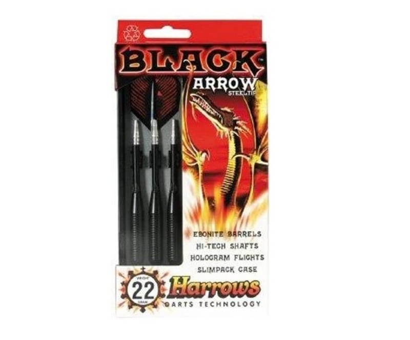 Harrows Black Arrow Darts 19 gm, Multicolour